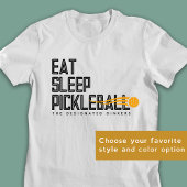 カスタムPickleballクラブ名 Tシャツ