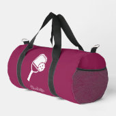 カスタムPickleballプレイヤースワッグスクリプトAny Color ダッフルバッグ (右コーナー)