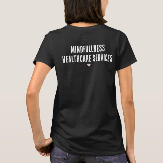 カスタムPink Personal Support Worker Tシャツ (裏面)