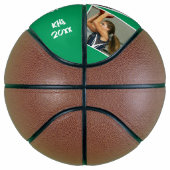 カスタムPlayer Photosチーム名と番号(緑) バスケットボール (右)