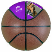 カスタムPlayer Photosチーム名とNumber Purple バスケットボール (右)