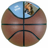 カスタムPlayer Photosチーム名番号ライトブルー バスケットボール (右)