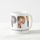 カスタムPOPPY 5フォトコラージュ引用文父の日 コーヒーマグカップ (正面右)