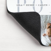 カスタムPoppy Photo Collage孫の名前 マウスパッド (コーナー)