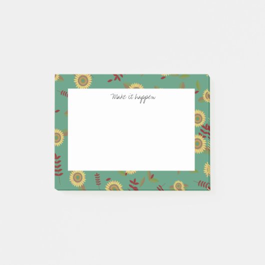 カスタムPost-it note Sunflower, Make it ポストイット (正面)