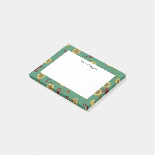 カスタムPost-it note Sunflower, Make it ポストイット (アングル)