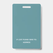 カスタムPressバーコード、ロゴID バッジ (裏面)