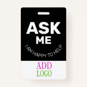 カスタムPRESS - Photo pass – 名前ID IDバッジ バッジ (裏面)