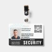 カスタムPrivate Security Guard ID Photo Black バッジ (正面 （クリップ付）)