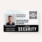 カスタムPrivate Security Guard ID Photo Black バッジ (正面)