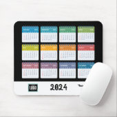 カスタムPromotion Business Logo 2024カレンダー マウスパッド (マウス)