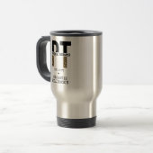 カスタムPT物理セラピストチータプリント トラベルマグ (正面左)