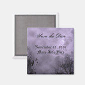 カスタムPurple Sky Magnetの日幽霊のよく出る付を保存 マグネット (正面/裏面)