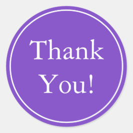 カスタムPurple Thank You Stickers & Faver Labels ラウンドシール
