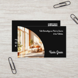 カスタムQRエアブロバケーションパリ 名刺