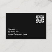 カスタムQRエアブロバケーションパリ 名刺 (裏面)