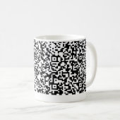 カスタムQRコードあなたのおもしろマグカップギフト選択カラー コーヒーマグカップ (正面右)