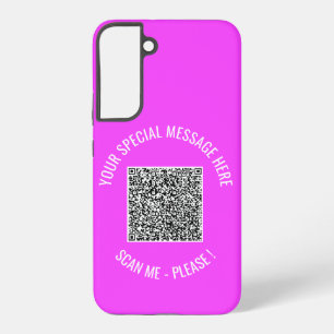 カスタムQRコードあなたの特別なメッセージモダンギフト SAMSUNG GALAXY S22+ケース