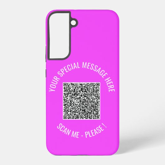 カスタムQRコードあなたの特別なメッセージモダンギフト SAMSUNG GALAXYケース (裏面)