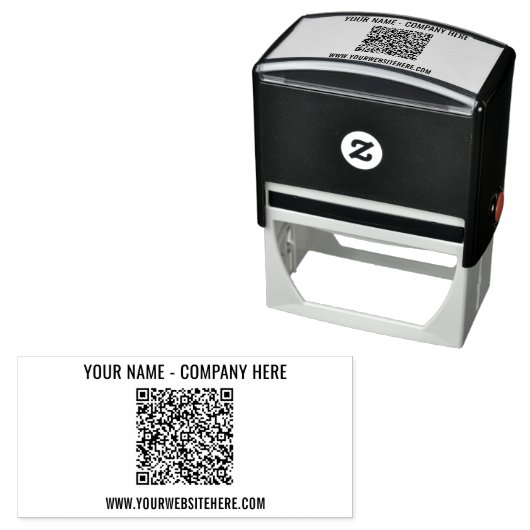 カスタムQRコードおよび文字の自動手書きスタンプテンプレート セルフインキングスタンプ (インサイチュ)