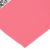 カスタムQRコードおよび文字テーブルランナーテンプレート ショートテーブルランナー (コーナー)