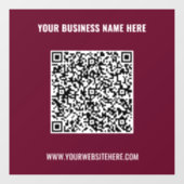 カスタムQRコードとテキストウィンドウクリング　カラーを選択 ウィンドウサイン (シート)