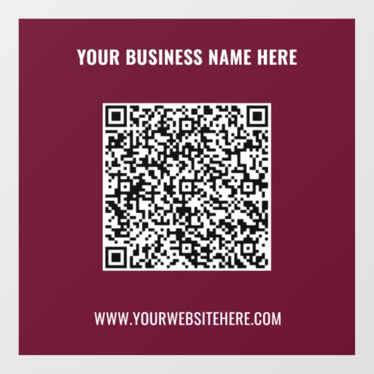 カスタムQRコードとテキストウィンドウクリング カラーを選択 ウィンドウサイン (シート)