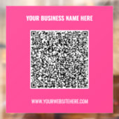 カスタムQRコードとテキスト窓用シールテンプレート ウィンドウサイン (シート2)