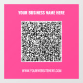 カスタムQRコードとテキスト窓用シールテンプレート ウィンドウサイン (シート)