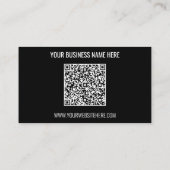 カスタムQRコードとロゴの名刺 名刺 (裏面)