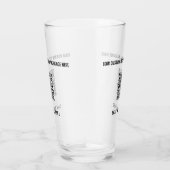 カスタムQRコードと文字促進ガラステンプレート タンブラーグラス (右)