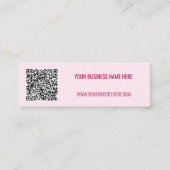 カスタムQRコードと文字名刺の色の選択 スキニー名刺 (正面)