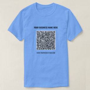 カスタムQRコードと文字Tシャツ Tシャツ
