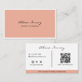 カスタムQRコードイベントプランナー名刺 名刺 (正面/裏面)