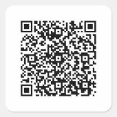 カスタムQRコードクラシックシール スクエアシール (正面)