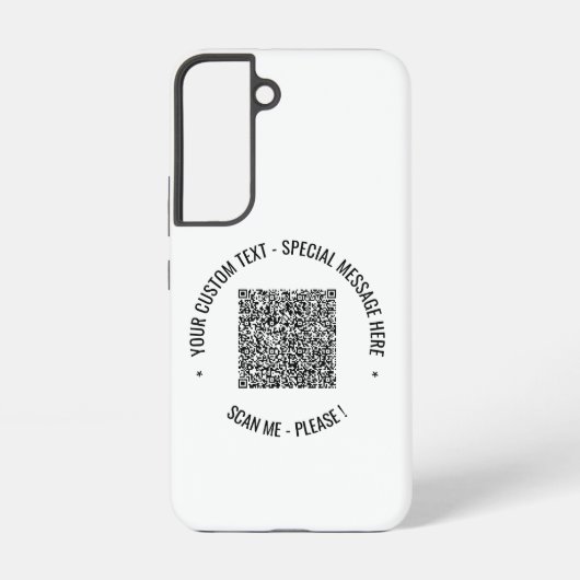 カスタムQRコードスキャン情報テキストと色 SAMSUNG GALAXYケース (裏面)