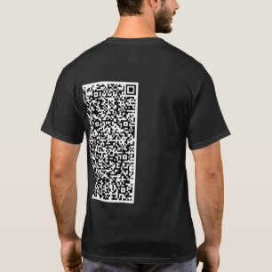 カスタムQRコードスキャン情報パーソナライズされたTシャツ Tシャツ