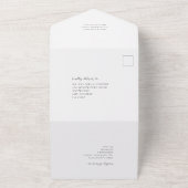 カスタムQRコードスクリプトフォトオーバーレイに参加モダンする オールインワン招待状 (外側)