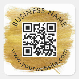 カスタムQRコードテンプレートスクエアステッカー スクエアシール