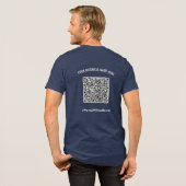 カスタムQRコードデザイン例 トライブレンドＴシャツ (フル背面)