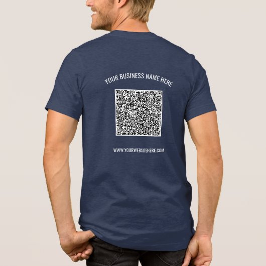 カスタムQRコードデザイン例 トライブレンドＴシャツ (裏面)