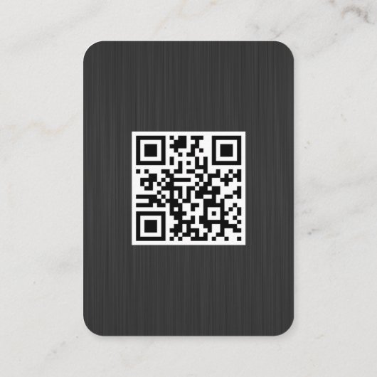 カスタムQRコードプロファイルフォトメタル 名刺 (裏面)