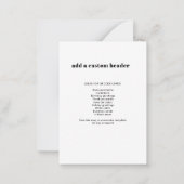 カスタムQRコードモダントレンディー ノートカード (裏面)