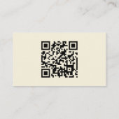 カスタムQRコードモダンボーン 名刺 (裏面)