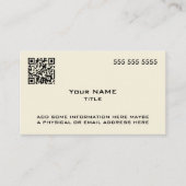 カスタムQRコードモダンボーン 名刺 (正面)