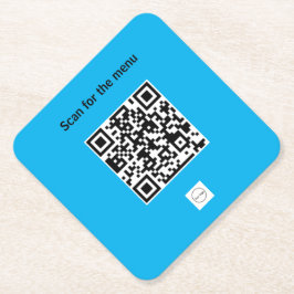 カスタムQrコードレストランバーメニュープロモーション ペーパーコースター