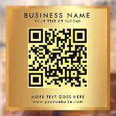 カスタムQRコードロゴテキスト 偽ゴールド グラマラス ウィンドウサイン (シート2)