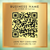 カスタムQRコードロゴテキスト 偽ゴールド グラマラス ウィンドウサイン (シート3)