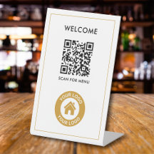 カスタムQRコードロゴ文字モダン事業