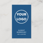 カスタムQRコードロモダンゴ青 名刺 (正面)